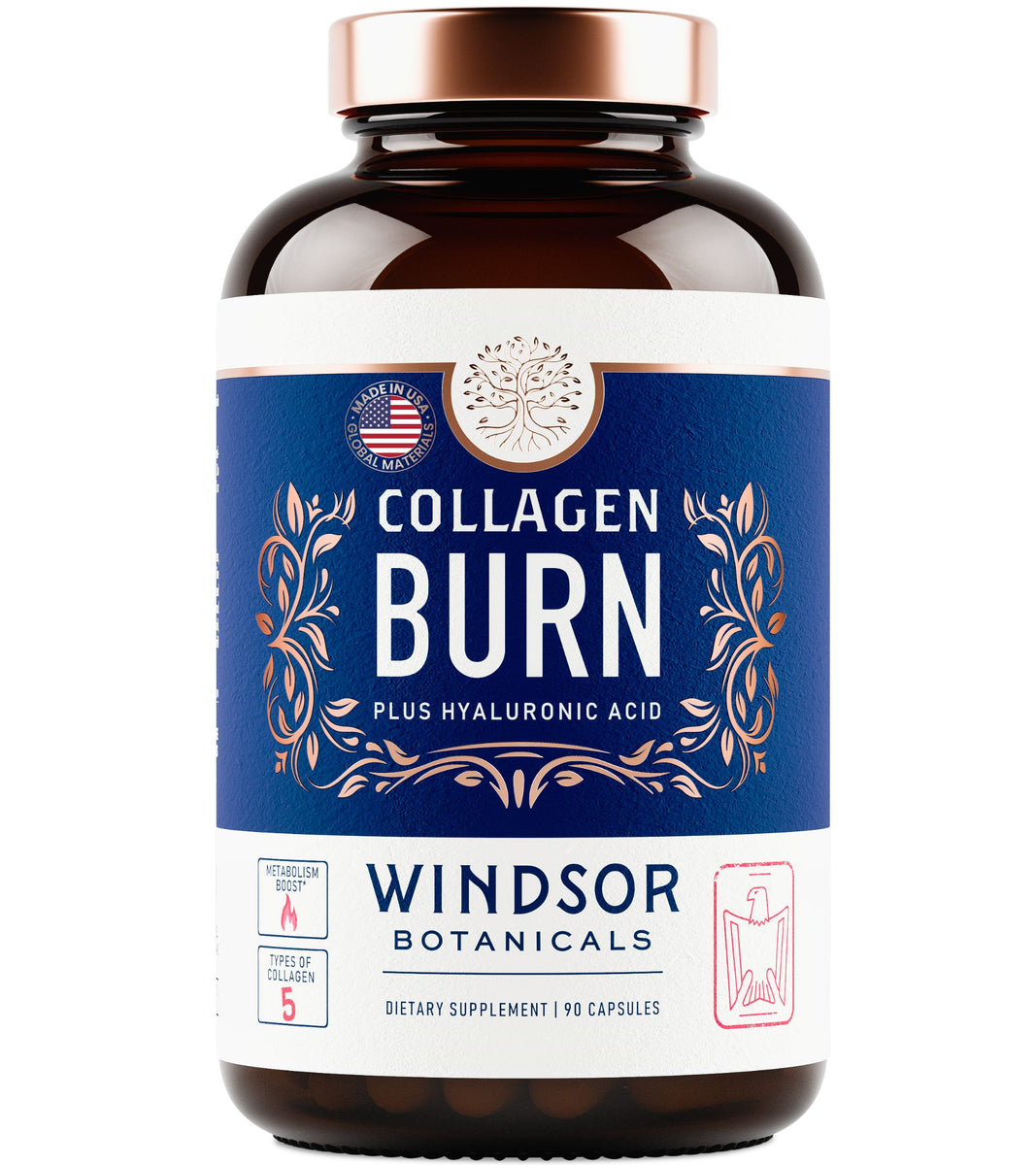 Windsor Botanicals Collagen Burn Thermogenic Support Supplement