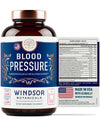 Blood Pressure Support Supplement Vegan - with Green Tea, Hibiscus - High-Potency Windsor Botanicals Cardiovascular Health Vitamin, Mineral and Naturals Formula - 3 Month Supply, 90 Vegan Capsules
