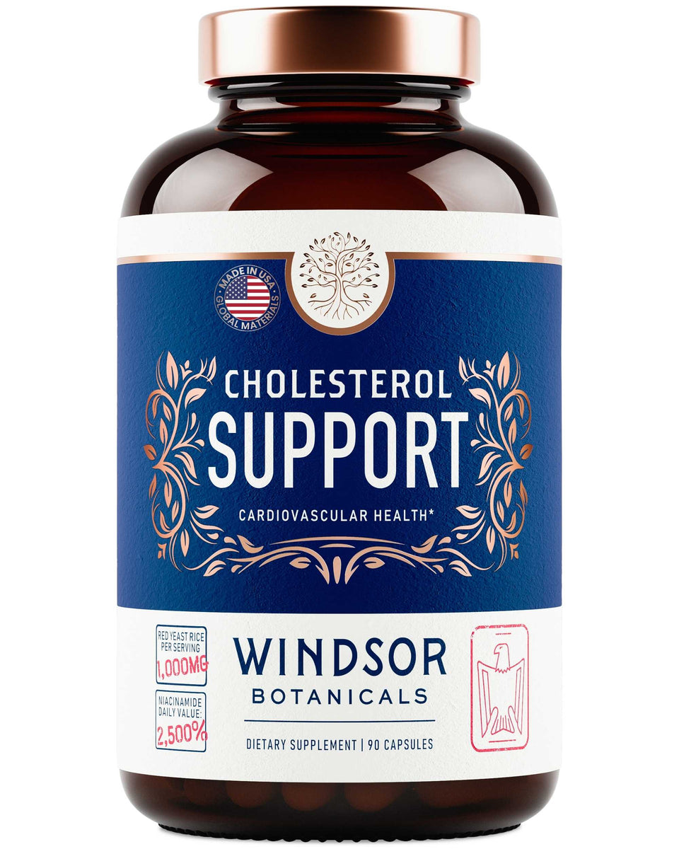 Cholesterol Support Supplement With Bergamot and Red Yeast Rice Windsor Botanicals