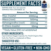 Inositol PCOS Support for Women - Myo and D-Chiro Ovarian Supplement for Symptom Relief, Mood, Fertility, and Weight Control by Windsor Botanicals - With, Ashwagandha, and Maca - 30-Day 120 Vegan Caps