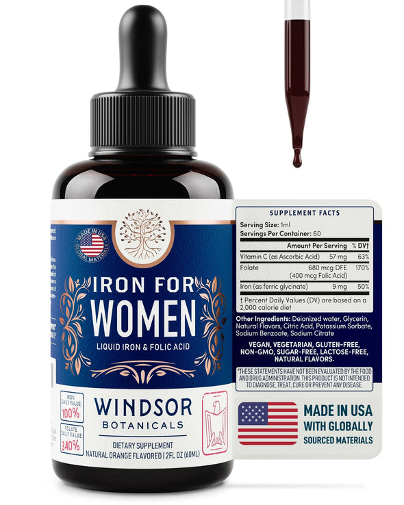 Liquid-Iron-Supplement-for-Women-Windsor-Botanicals-Folic-Acid-Vitamin-C-Iron-Supplement-for-Anemia-Menstruation-and-Pregnancy-Support-Vegan-Gluten-Free-Non-GMO-Orange-Flavor-30-Days-2oz