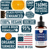 Liquid Turmeric with Black Pepper Curcumin - Windsor Botanicals Bioavailability Enhanced Tincture Supplement - Curcumin with Bioperine Body and Brain Support Drops - Orange Flavor, Vegan - 2oz