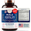 Windsor Botanicals Male Fertility Support Supplement - Reproductive Health Support Formula - 120 Capsules