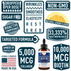 Concentrated Liquid Biotin Plus Collagen Peptides - Hair, Skin, Nail, Joints Support - Sublingual Drops by Windsor Botanicals - 10,000mcg Biotin, 5,000mcg Collagen - Lemon Flavor - 2-Month - 2 oz
