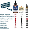 Concentrated Liquid Biotin Plus Collagen Peptides - Hair, Skin, Nail, Joints Support - Sublingual Drops by Windsor Botanicals - 10,000mcg Biotin, 5,000mcg Collagen - Lemon Flavor - 2-Month - 2 oz