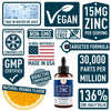 Windsor Botanicals Maximum Strength Vegan Liquid Zinc Sulphate - Ultra-Concentrated, Rapidly Absorbed Ionic Zinc - Clinical-Grade, Vegan Mineral Formula - 2 oz