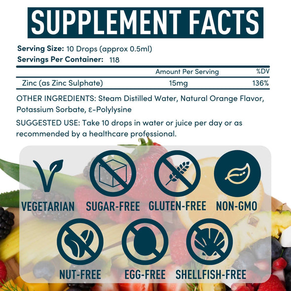 Windsor Botanicals Maximum Strength Vegan Liquid Zinc Sulphate - Ultra-Concentrated, Rapidly Absorbed Ionic Zinc - Clinical-Grade, Vegan Mineral Formula - 2 oz