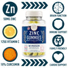 Zinc Gummies with Vitamin C - 60 Lemon Ice Pop Flavored Vegan Gummy Chews - 50mg Zinc Plus Turmeric Curcumin Extract - Windsor Botanicals High-Potency Immune, Cardiovascular, Brain Function Support